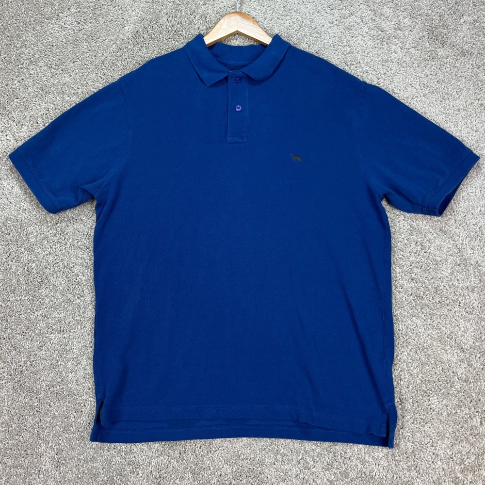 Rodd & Gunn Polo Shirt Mens XL Royal Blue Short Sleeve Performance Golf EUC